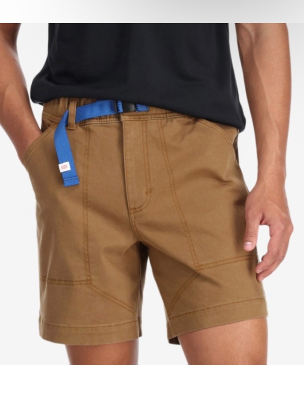 Topo Designs Men’s Tan Mountain Twill Shorts XL